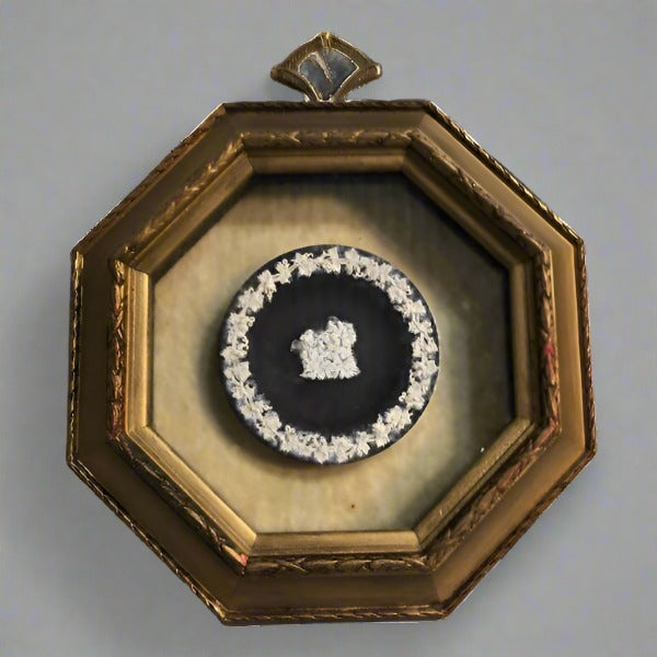 Early 20th Limoges Octagon Cameo Plate