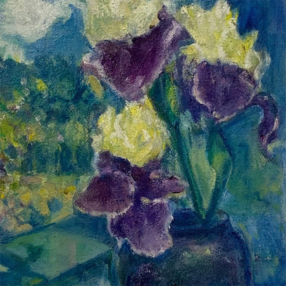 Iris Oil Painting