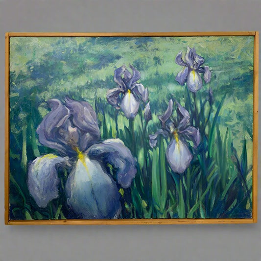 Iris Spring Oil Painting