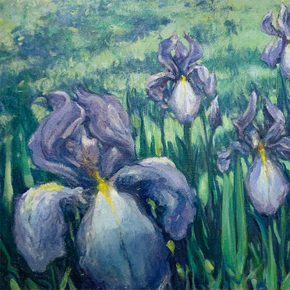 Iris Spring Oil Painting