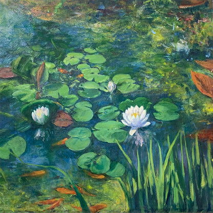 Lily Pads Oil Painting