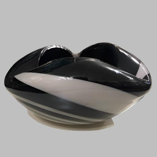 Murano Art Glass Black & White