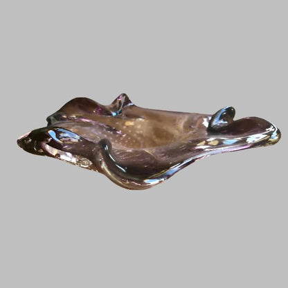 Murano Style Art Glass Bullicante Bowl/Ashtray