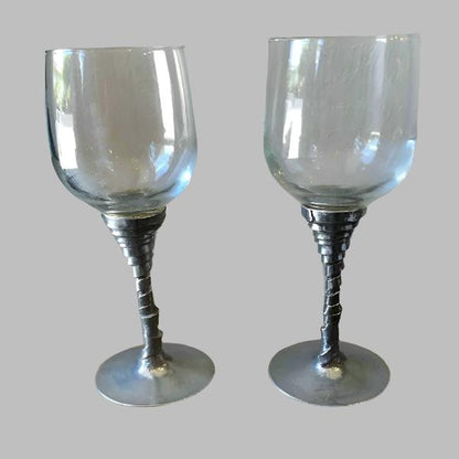 Patrick Meyer Pewter Wine Glasses Set of 2