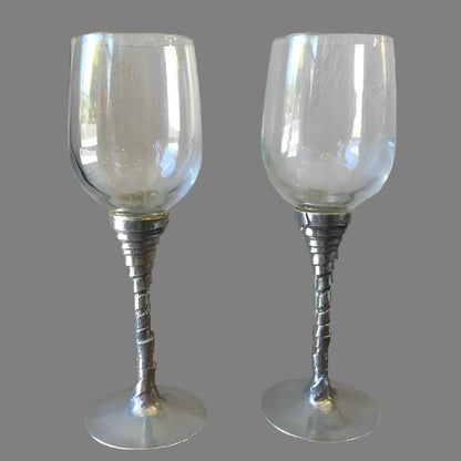 Patrick Meyer Pewter Wine Glasses Set of 2