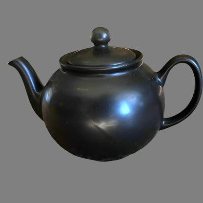 Pristine Pottery England Matte Black Teapot