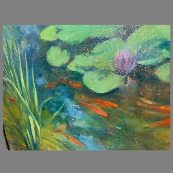 Summer Pond Oil Painting