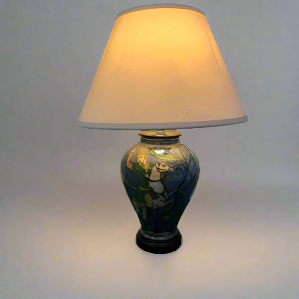 Vintage Arabic Scene Table Lamp